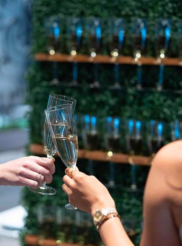 champagne wall informatie