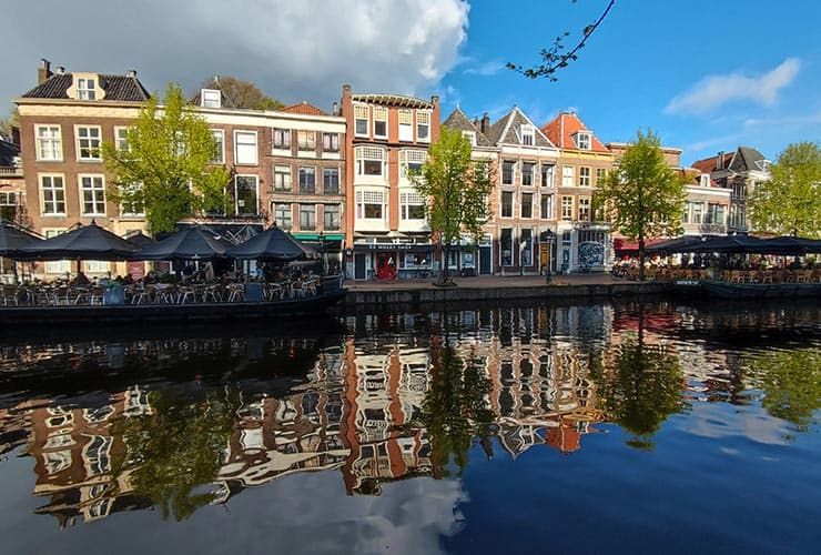 afbeelding van het centrum van leiden waar photobooth gehuurd kunnen worden